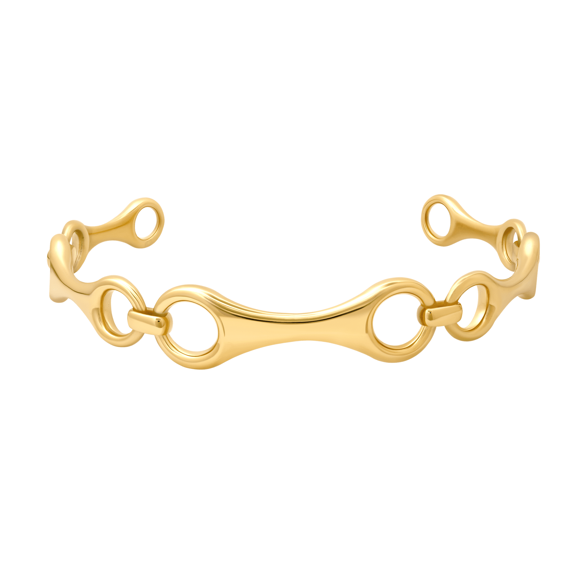 Chic 5-linked double beam gold vermeil choker – sleek and modern elegance - Gabriela Artigas