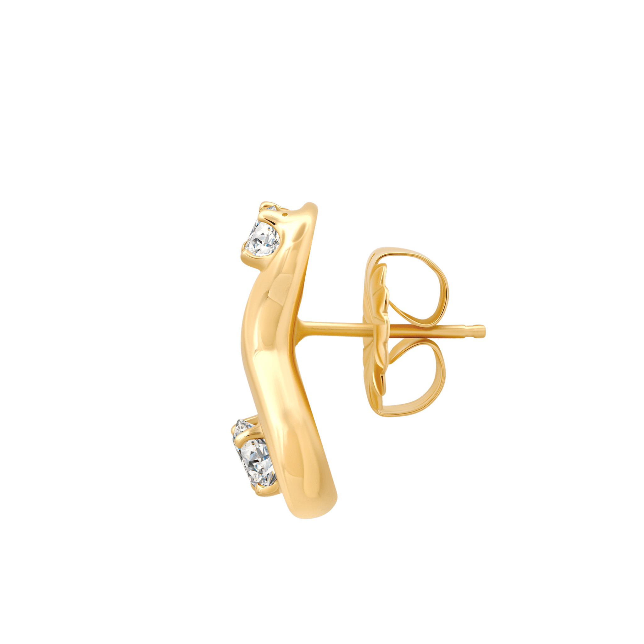 Ray Earrings in with Diamonds - Gabriela Artigas