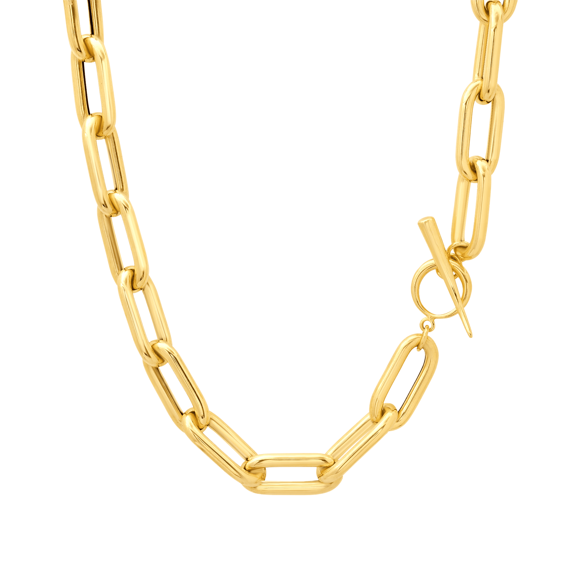 Way Chain Necklace with Tusk Clasp